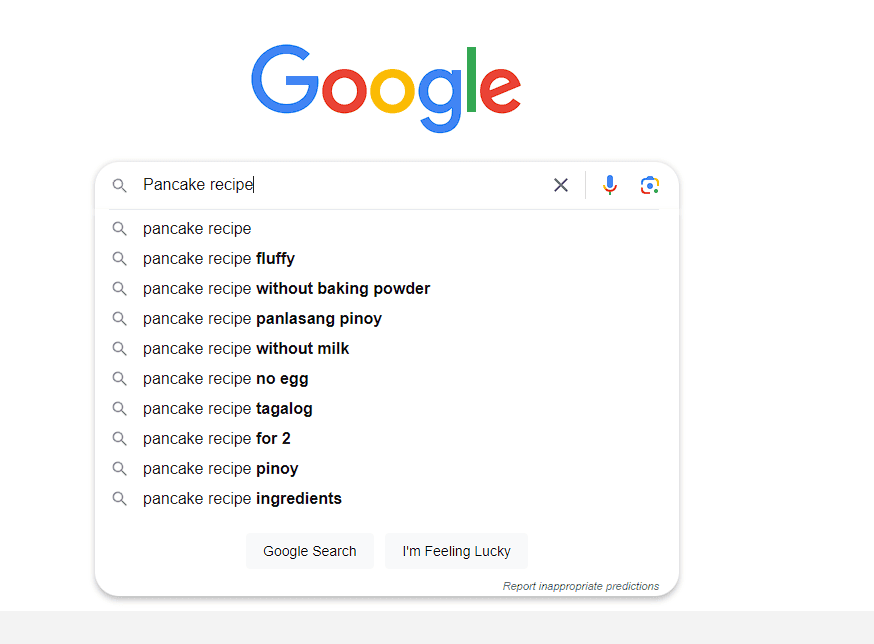 keywords research on google